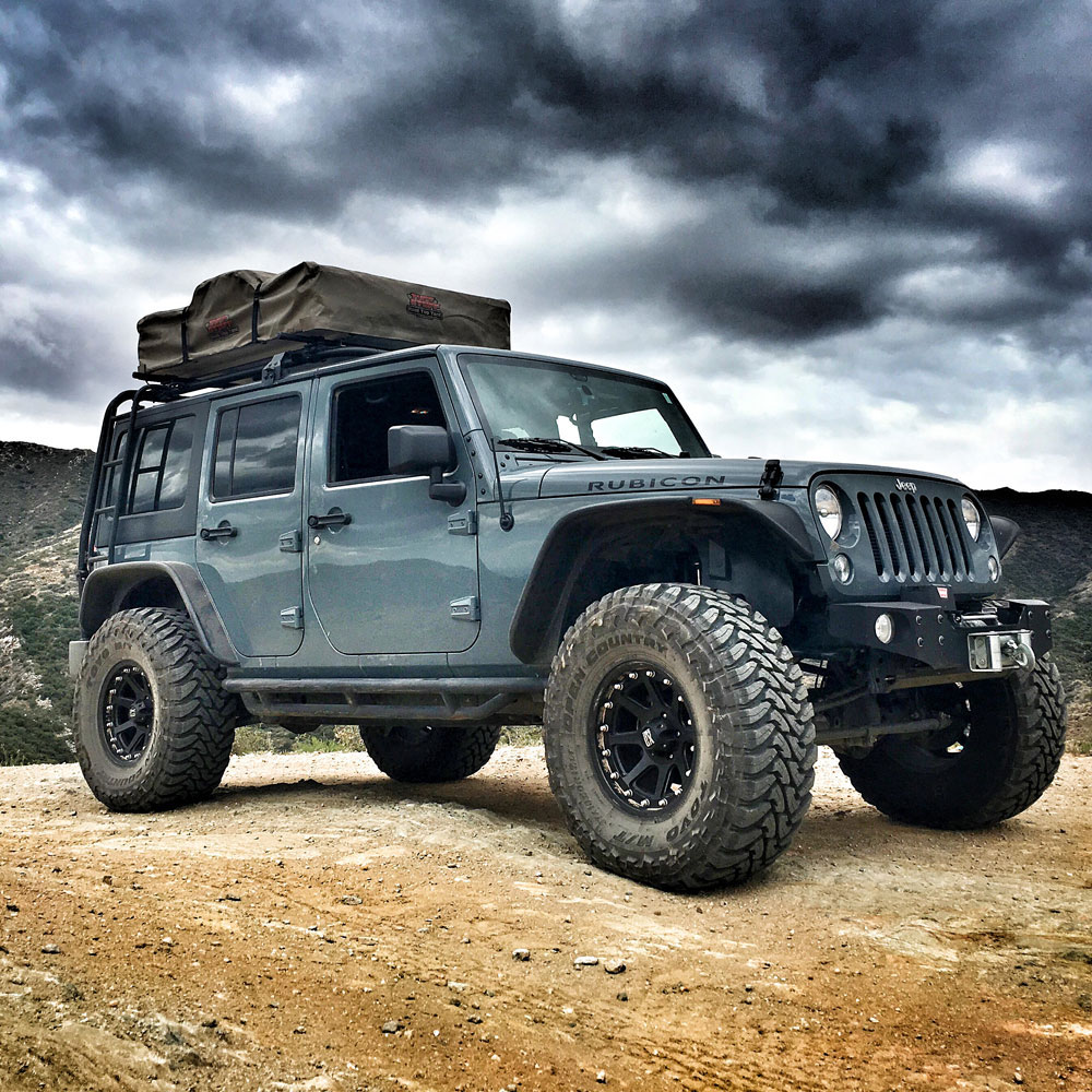 Jeep Wrangler 4×4 with Roof Top Tent - Rent For Less Maui